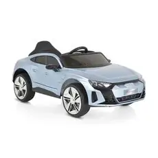 Moni Audi RS e-tron 717 blue painting - ელექტრო მანქანა კაუჩუკის საბურავებით და ტყავის სავარძლით