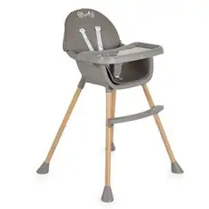 Moni High chair Biscotti 2 in 1 Grey საკვები სკამ-მაგიდა