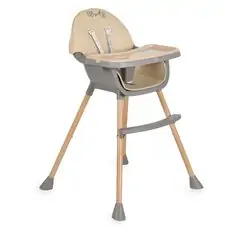 Moni High chair Biscotti 2 in 1 Beige საკვები სკამ-მაგიდა