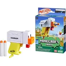 Hasbro Nerf Micro Shot Minecraft Chicken Blaster - სათამაშო თოფი