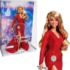 Mariah Carey Barbie Doll, Holiday Celebration Collectible - ბარბი მერაია ქერის სათამაშო თოჯინა