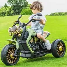 Harley Davidson Motorcycle Green - ელექტრო მოტოციკლი