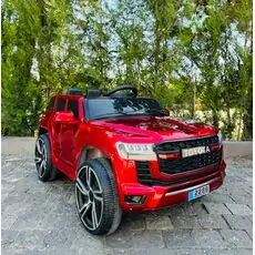 Toyota Land Cruiser Painting Red - ელექტრო მანქანა კაუჩუკის საბურავებით