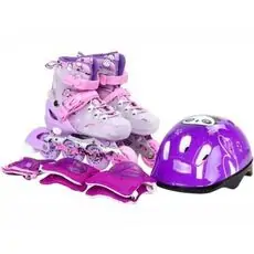 Inline Roller Skates With Flashing Light M/35-38/ - როლიკები