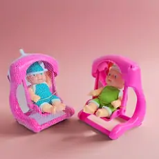 Doll with Swing - სათამაშო თოჯინა ბაუნსერით