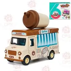 Coffee Pull Back Truck - სათამაშო მექანიკური მანქანა