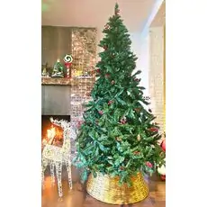 Christmas Tree 240 CM With Pine Cones And Berries - საახალწლო ნაძვის ხე გირჩით და კენკრით