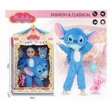 Fashion Doll With Stitch Costume – სათამაშო თოჯინა სტიჩის ფორმით