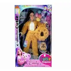 Fashion Doll With Capybara  Costume – სათამაშო თოჯინა ზღვის გოჭის ფორმით