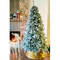Christmas Tree 210 CM PE+PVC Snow-Covered - დათოვლილი ნაძვის ხე შერეული სილიკონის წიწვებით