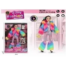 Fashion Doll With Colorful Jacket – სათამაშო თოჯინა ფერადი ქურთუკით