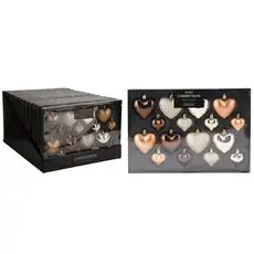 Amber Heart Christmas Hanging Decoration - ნაძვის ხის სათამაშო