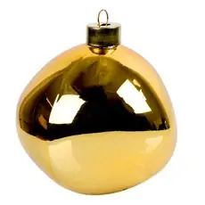 Gold Christmas Ball Hanging Decoration - ნაძვის ხის სათამაშო