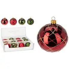 Glittered Christmas Ball Hanging Decoration - ნაძვის ხის სათამაშო