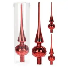 Red Christmas Tree Topper  - ნაძვის ხის წვერის დეკორი