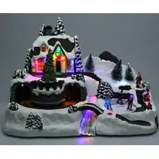 Christmas Village With Led - საახალწლო აქსესუარი განათებით