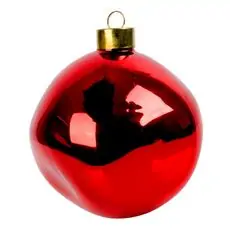 Red Christmas Ball Hanging Decoration - ნაძვის ხის სათამაშო