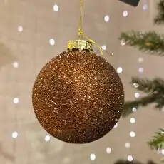 Glitered Ball Hanging Decoration - ნაძვის ხის სათამაშო