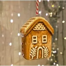 Gingerbread House Hanging Decoration - ნაძვის ხის სათამაშო
