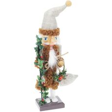 Nutcracker in a Santa Claus costume White - საახალწლო დეკორაცია მაკნატუნა