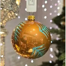 Christmas Leaf Ball Hanging Decoration - ნაძვის ხის სათამაშო
