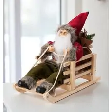 Santa On A Sleigh Christmas Decoration - საახალწლო დეკორაცია სანტას მარხილი