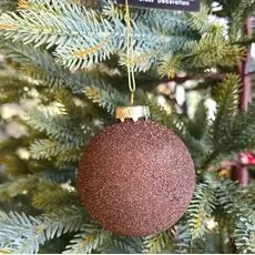 Glitered Ball Hanging Decoration - ნაძვის ხის სათამაშო