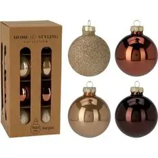 Glass Coffee 6CM Christmas Ball Hanging Decoration - ნაძვის ხის სათამაშო