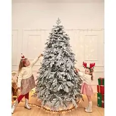 Kovalivian Snow-Covered Christmas Tree PE 230 CM ნაძვის ხე დათოვლილი ტოტებით, 100% სილიკონი