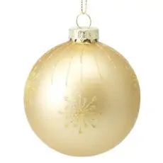 Gold And Blue Ball Hanging Decoration - ნაძვის ხის სათამაშო