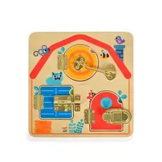 Tooky Toy Latches Activity Board TH985 - ხის განსავითარებელი სათამაშო