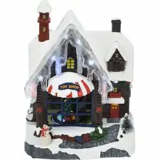 Christmas Decoration Toy Shop With Led საახალწლო აქსესუარი განათებით