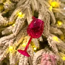 Wine Glass Hanging Decoration - ნაძვის ხის სათამაშო