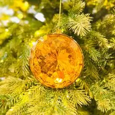 Gold Diamond Hanging Decoration - ნაძვის ხის სათამაშო