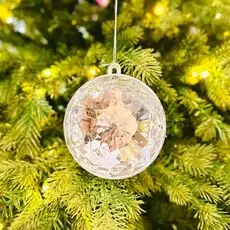Silver Diamond Hanging Decoration - ნაძვის ხის სათამაშო