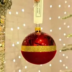 Half Velvet Ball Hanging Decoration - ნაძვის ხის სათამაშო