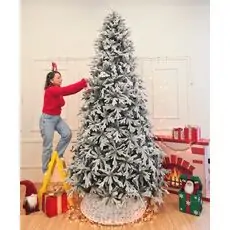 Snow-Covered Christmas Tree PE+PVC 300 CM - დათოვლილი ნაძვის ხე შერეული სილიკონის წიწვებით