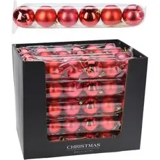 Red Ball Set Hanging Decoration - ნაძვის ხის სათამაშოები