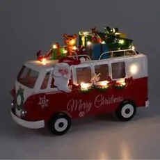 Santa In Christmas Lighted Bus Decoration - საახალწლო დეკორაცია განათებით