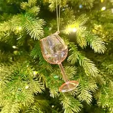 Wine Glass Hanging Decoration - ნაძვის ხის სათამაშო