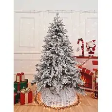 Viennese Snow-Covered Christmas Tree PE 180CM ნაძვის ხე დათოვლილი 100% სილიკონი
