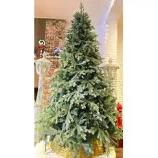Christmas Tree PE + PVC 240 CM Light Green - საახალწლო ნაძვის ხე შერეული სილიკონის წიწვებით