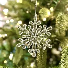 Snowflake Christmas Hanging Decoration - ნაძვის ხის სათამაშო