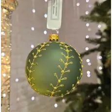 Christmas Flower Ornament Ball Hanging Decoration - ნაძვის ხის სათამაშო