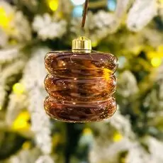 Caramel Glass Hanging Decoration - ნაძვის ხის სათამაშო
