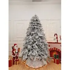 Snow-Covered Christmas Tree PE + PVC 240 CM - დათოვლილი ნაძვის ხე შერეული სილიკონის წიწვებით