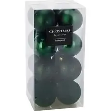 Green Christmas Ball Hanging Decoration - ნაძვის ხის სათამაშო