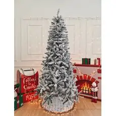 Snow-Covered Christmas Tree PVC 210 CM - დათოვლილი ნაძვის ხე