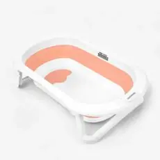 KikkaBoo Foldable Bathtub Fiji Pink - ჩვილის დასაკეცი აბაზანა