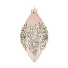 Glass Shiny Drop Hanging Decoration - ნაძვის ხის სათამაშო